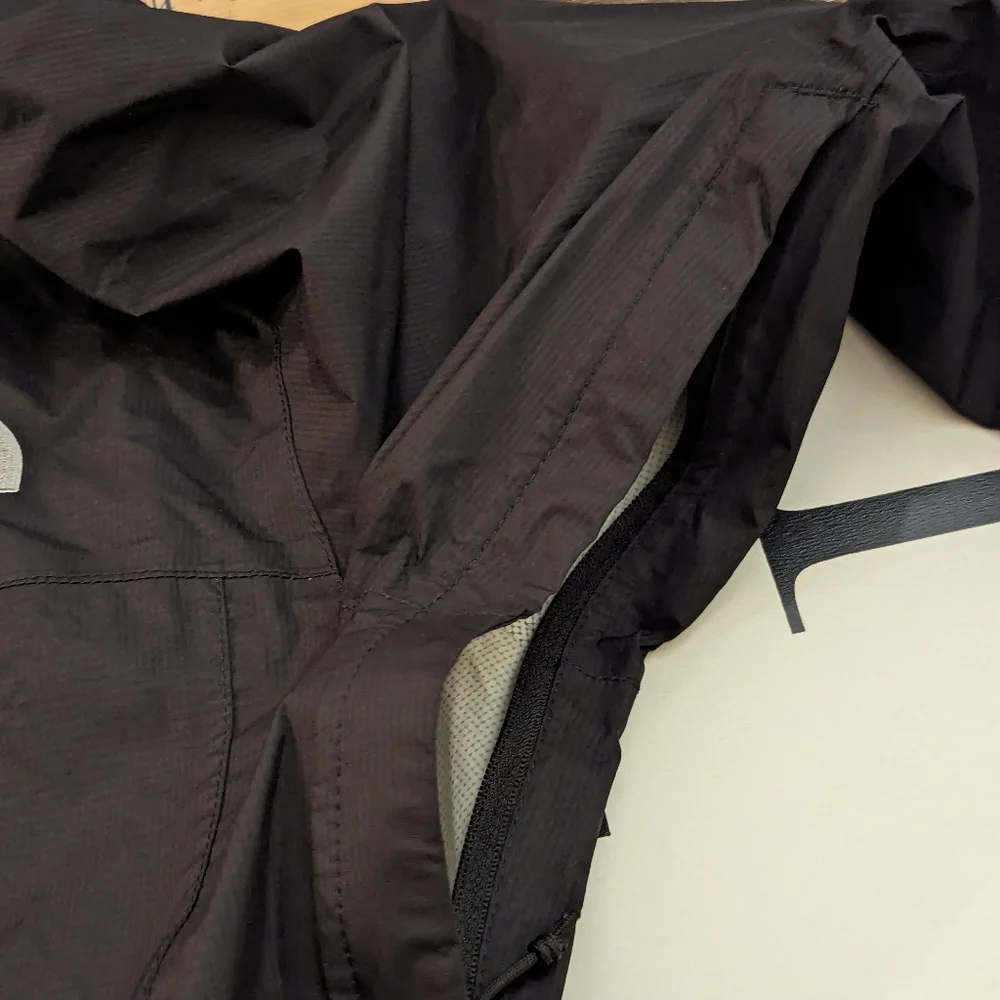 The North Face Men's‎ HyVent Windbreaker Jacket Black Sz xxl with Hoodie